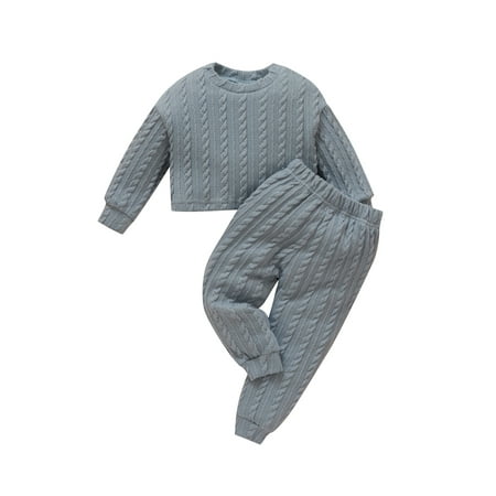 Sunisery 2Pcs Infant Toddler Baby Girl Boy Long Sleeve Knitted Pullover Sweatshirt Tops Pants Fall Winter Clothes Gray 9-12 Months
Sunisery 2Pcs Infant Toddler Baby Girl Boy Long Sleeve Knitted Pullover Sweatshirt Tops Pants Fall Winter Clothes Gray 9-12 Months