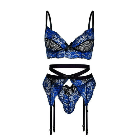 Outfmvch womens pajama sets Women Embroidery Lace Bra Lingerie With Garter +Thong Set Underwear lingerie for women
Outfmvch womens pajama sets Women Embroidery Lace Bra Lingerie With Garter +Thong Set Underwear lingerie for women