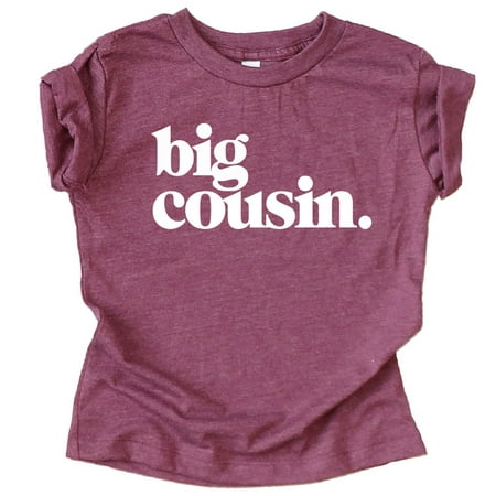 Bold Big Cousin T-Shirts for Girls and Boys Fun Family Outfits Vintage Burgundy Shirt
Bold Big Cousin T-Shirts for Girls and Boys Fun Family Outfits Vintage Burgundy Shirt