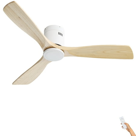 Sofucor 52 Flush Mount Ceiling Fan with Remote Reverse Airflow White with Burlywood Blades
Sofucor 52 Flush Mount Ceiling Fan with Remote Reverse Airflow White with Burlywood Blades