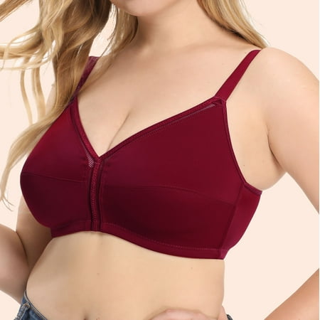 

Leesechin Sports Bras for Women Plus Size Seamless Push Up Lace Brassiere Comfortable Breathable Base Tops Underwear on Clearance