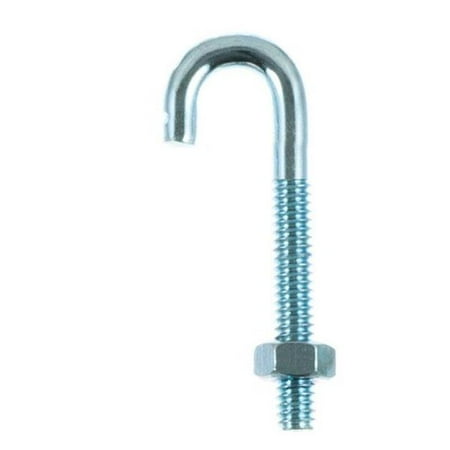 Hampton 02-3459-854 J-Bolt Wing Hook Nut 0.25 x 2.31 in. - pack of 10