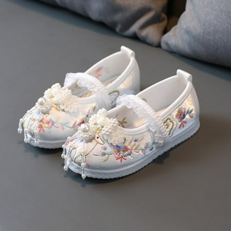 Aayomet New Girls Handmade Hanfu Shoes Children Embroidered Shoes Shoes Baby Antique Baby Girl Sandals Size 5 White 12
Aayomet New Girls Handmade Hanfu Shoes Children Embroidered Shoes Shoes Baby Antique Baby Girl Sandals Size 5 White 12