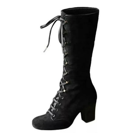 Avamo Ladies Walking Winter Shoes Womens Round Toe hunky Mid Calf Boots Size 4.5-9 Black 8.5
Avamo Ladies Walking Winter Shoes Womens Round Toe hunky Mid Calf Boots Size 4.5-9 Black 8.5