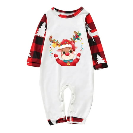 Christmas Baby Matching Family Pajamas Sets Christmas PJ s With Print And Plaid Printed Long Sleeve Tee And Bottom Loungewear
Christmas Baby Matching Family Pajamas Sets Christmas PJ s With Print And Plaid Printed Long Sleeve Tee And Bottom Loungewear