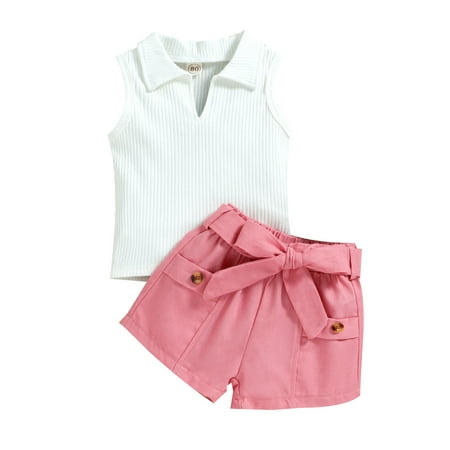 Qufokar for Baby Girl Newborn Come Home To Supper Summer Toddler Girls Sleeveless Ribbed Vest Tops And Shorts Outfit
Qufokar for Baby Girl Newborn Come Home To Supper Summer Toddler Girls Sleeveless Ribbed Vest Tops And Shorts Outfit
