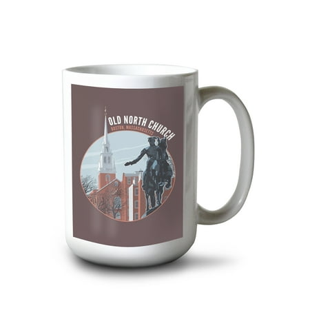 15 fl oz Ceramic Mug Boston Massachusetts Old North Church and Revere Sculpture Contour Dishwasher & Microwave Safe
15 fl oz Ceramic Mug Boston Massachusetts Old North Church and Revere Sculpture Contour Dishwasher & Microwave Safe