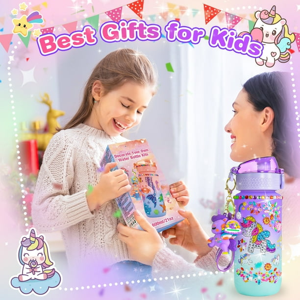 Decorate Your Own Water Bottle for Girls, Gifts for 5 6 7 8 9 Year Old Girls, Unicorn Painting Craft Girls Birthday Gifts, Unicorn Themed Craft Kits for Girls Ages 6-12 Decorate Your Own Water Bottle for Girls, Gifts for 5 6 7 8 9 Year Old Girls, Unicorn Painting Craft Girls Birthday Gifts, Unicorn Themed Craft Kits for Girls Ages 6-12 - Image 4