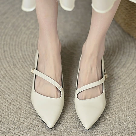 Fashion Summer And Autumn Women Pumps Pointed Toe Buckle Shallow Mouth Low Heel Solid Color Casual
Fashion Summer And Autumn Women Pumps Pointed Toe Buckle Shallow Mouth Low Heel Solid Color Casual