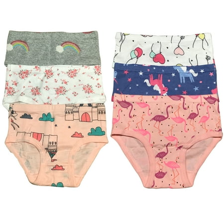 B&Q Soft Cotton Briefs for Toddler Little Girls - 6-Pack Assortment - Sizes 2T to 7T
B&Q Soft Cotton Briefs for Toddler Little Girls - 6-Pack Assortment - Sizes 2T to 7T