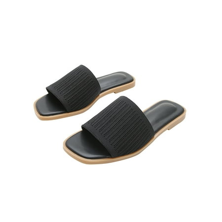 Ymiytan Women s Summer Slippers Open Toe Slides Flat Slide Sandals Pool Lightweight Non-slip Slip On Sandal Black 8
Ymiytan Women s Summer Slippers Open Toe Slides Flat Slide Sandals Pool Lightweight Non-slip Slip On Sandal Black 8