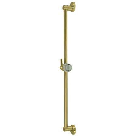Kingston Brass K180A7 Shower Scape 24 Shower Slide Bar with Pin Mount Hook Brushed Brass