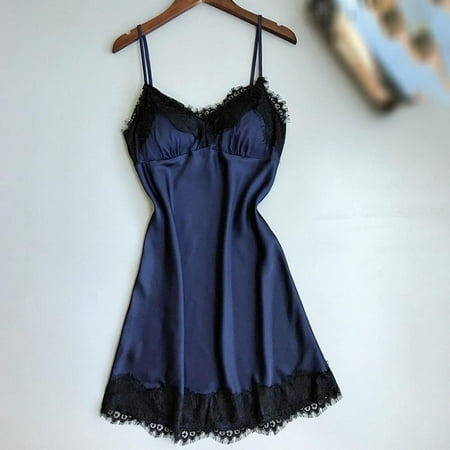 SweetCandy Pure Color Lace V-neck Lace Edge Simple Adjustable Thin Home Sling Nightdress
SweetCandy Pure Color Lace V-neck Lace Edge Simple Adjustable Thin Home Sling Nightdress