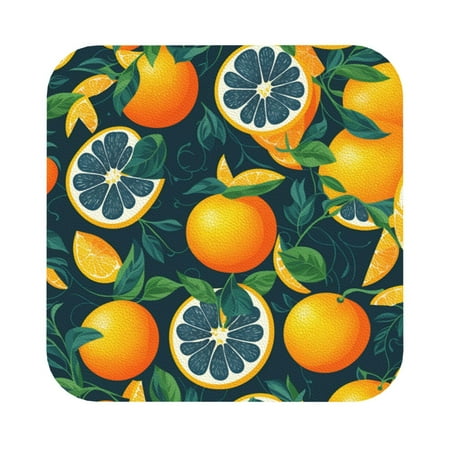 Coaee Fresh Orange Print Leather Coasters Set of 6 Non-Slip Washable Cup Coasters for Home Office Bar Square
Coaee Fresh Orange Print Leather Coasters Set of 6 Non-Slip Washable Cup Coasters for Home Office Bar Square