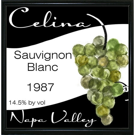 wine valley one-COLBAK117955 Print 34.75"x34.75" by Color Bakery in a Metal Frame Flat Back