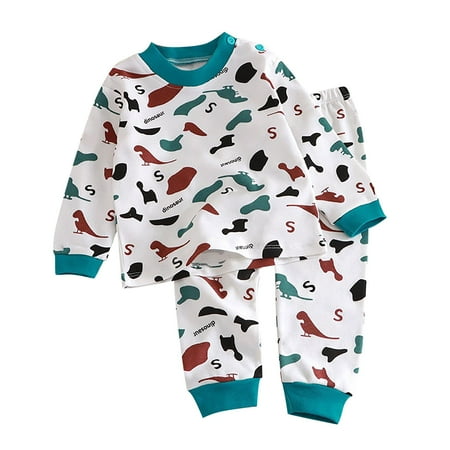 EnJoCho Kids School Outfit Children s Long Boys Undergarments Pure Cotton Baby Girls Dinosaur Kart Printed Pajamas Home Wear Little Children Casual Home Wear Comfort Trendy Set
EnJoCho Kids School Outfit Children s Long Boys Undergarments Pure Cotton Baby Girls Dinosaur Kart Printed Pajamas Home Wear Little Children Casual Home Wear Comfort Trendy Set