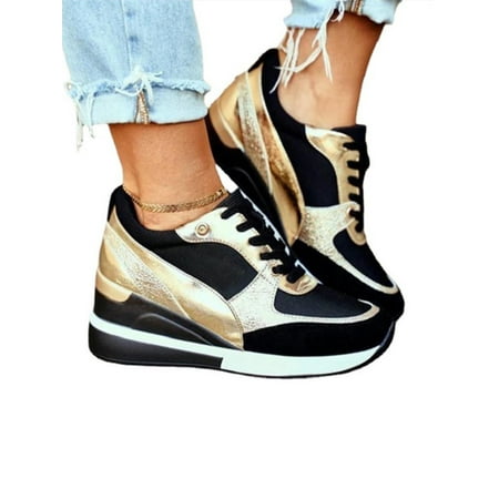 ANYSENSE Womens Colorblock Sports Sneakers Casual Platform Wedge Heel Walking Trainers Shoes
ANYSENSE Womens Colorblock Sports Sneakers Casual Platform Wedge Heel Walking Trainers Shoes