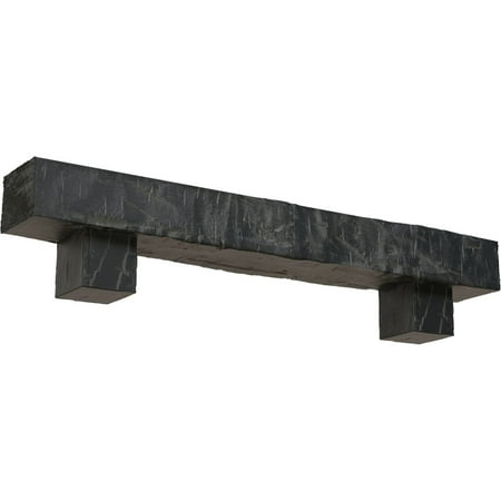 Ekena Millwork Hand Hewn Faux Wood Fireplace Urethane Mantel W/ Alamo Corbels Aged Ash
Ekena Millwork Hand Hewn Faux Wood Fireplace Urethane Mantel W/ Alamo Corbels Aged Ash