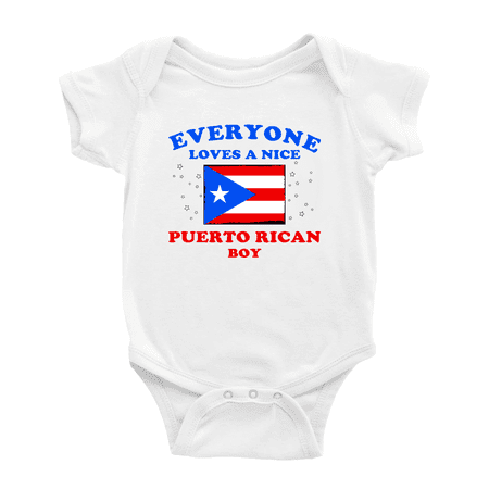Everyone Loves a Nice Puerto Rican Boy Baby Rompers Baby Bodysuit (White 18-24 Months)
Everyone Loves a Nice Puerto Rican Boy Baby Rompers Baby Bodysuit (White 18-24 Months)