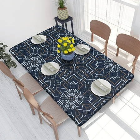Home Deluxe Tablecloth Ethnic Pattern Waterproof Elastic Rim Edged Table Cover- For Christmas Parties And Picnics 4ft
Home Deluxe Tablecloth Ethnic Pattern Waterproof Elastic Rim Edged Table Cover- For Christmas Parties And Picnics 4ft