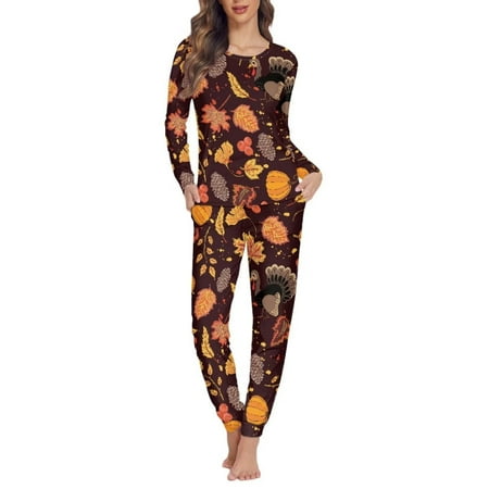 NETILGEN Fall Harvest Thanksgiving Grain Print Breathable Nightwear for Women Sleepwear Cotton 2 Side Pockets Pajamas for Women Set 2 Pack Women Pj Sets Long Pants
NETILGEN Fall Harvest Thanksgiving Grain Print Breathable Nightwear for Women Sleepwear Cotton 2 Side Pockets Pajamas for Women Set 2 Pack Women Pj Sets Long Pants