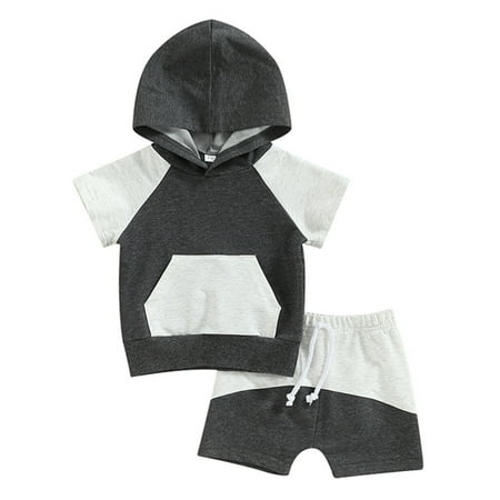 LBECLEY Going Home Outfit for Baby Toddler Kids Baby Boys Girls Summer Outfit Clothes Sets Short Sleeve Hooded Pocket Pullover Sweatshirt Tops Drawstring Shorts 3 Years Old Boy Clothes Black 90
LBECLEY Going Home Outfit for Baby Toddler Kids Baby Boys Girls Summer Outfit Clothes Sets Short Sleeve Hooded Pocket Pullover Sweatshirt Tops Drawstring Shorts 3 Years Old Boy Clothes Black 90