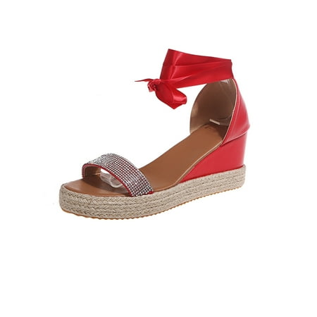 Gomelly Ladies Casual Shoes Beach Wedge Sandals Platform Espadrilles Sandal Comfort Women Womens Red 7
Gomelly Ladies Casual Shoes Beach Wedge Sandals Platform Espadrilles Sandal Comfort Women Womens Red 7