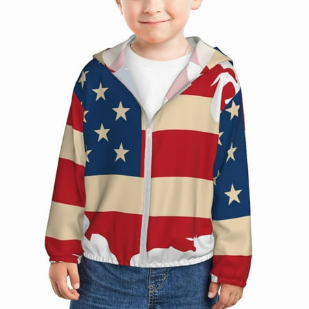 Lukts American Flag Map Print Children s Long-Sleeved Sun Protection Clothing Hooded Sweatshirts for Boys and Girls Outdoor Sports-5 Years
Lukts American Flag Map Print Children s Long-Sleeved Sun Protection Clothing Hooded Sweatshirts for Boys and Girls Outdoor Sports-5 Years