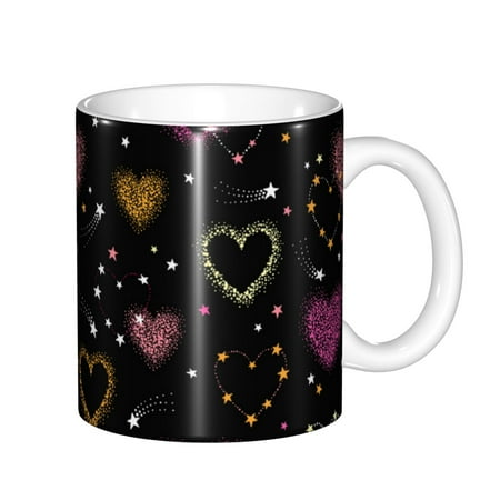 Yiaed Heart and Stars Print Ceramics Coffee Large Handle Design Extra Large Tea and Coffee Cup for Office and Home Mugs
Yiaed Heart and Stars Print Ceramics Coffee Large Handle Design Extra Large Tea and Coffee Cup for Office and Home Mugs