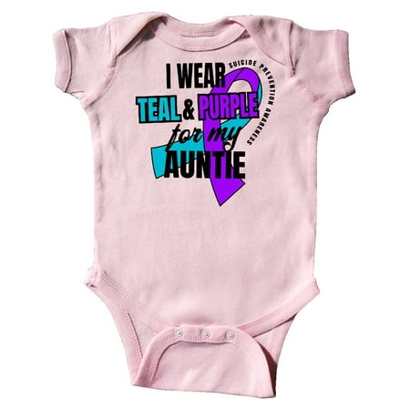 Inktastic Suicide Prevention I Wear Teal and Purple for My Auntie Gift Baby Boy or Baby Girl Bodysuit
Inktastic Suicide Prevention I Wear Teal and Purple for My Auntie Gift Baby Boy or Baby Girl Bodysuit