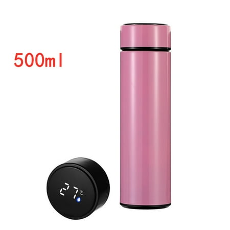 500ml Water Bottle Vacuum Insulated Mug 304 Stainless Steel Led Touches Screen Pink
500ml Water Bottle Vacuum Insulated Mug 304 Stainless Steel Led Touches Screen Pink