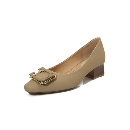 Wazshop Womens Walking Shoes Slip On Casual Shoe Non-slip Heels Pumps Resistant Comfort Dress Loafers Ladies Chunky Pump Square Toe Fashion Khaki 6
Wazshop Womens Walking Shoes Slip On Casual Shoe Non-slip Heels Pumps Resistant Comfort Dress Loafers Ladies Chunky Pump Square Toe Fashion Khaki 6