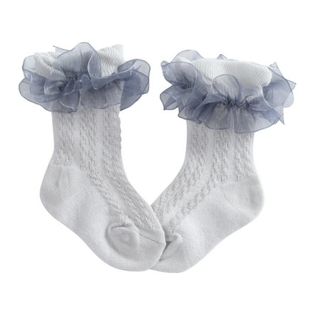 Esho Baby Girls Anti Slip Frilly Lace Socks Toddler Girl Cotton Knee High Long Socks 0-5T
Esho Baby Girls Anti Slip Frilly Lace Socks Toddler Girl Cotton Knee High Long Socks 0-5T