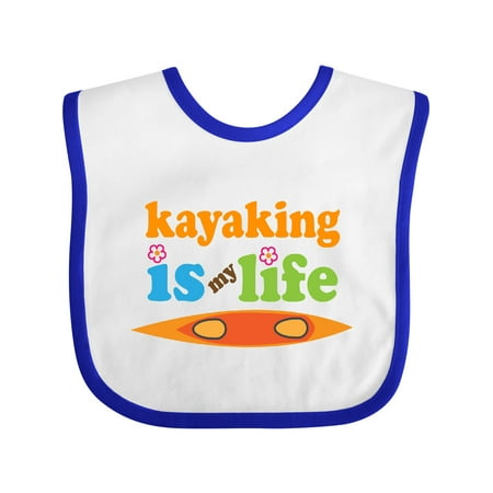 Inktastic Kayaking is My Life Gift Baby Girl Bib