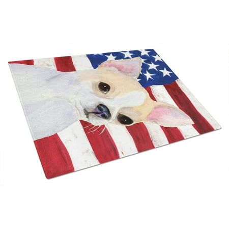 Carolines Treasures SS4230LCB USA American Flag with Chihuahua Glass Cutting Board Large 12H x 16W multicolor
Carolines Treasures SS4230LCB USA American Flag with Chihuahua Glass Cutting Board Large 12H x 16W multicolor