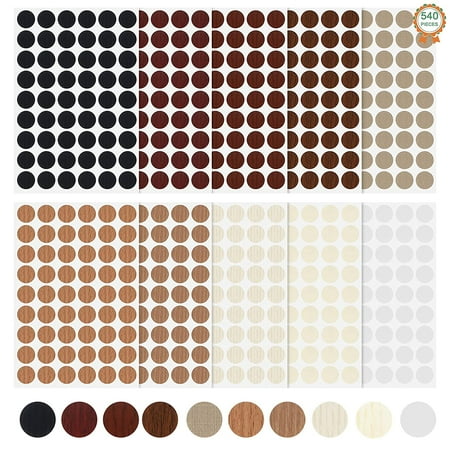 Screw Hole Covers Stickers 540PCS Self Adhesive Screw Cover Stickers Waterproof PVC Cover Caps Stickers Textured Plastic Screw Hole Covers for Wood Furniture Cabinet Shelve Plate
Screw Hole Covers Stickers 540PCS Self Adhesive Screw Cover Stickers Waterproof PVC Cover Caps Stickers Textured Plastic Screw Hole Covers for Wood Furniture Cabinet Shelve Plate
