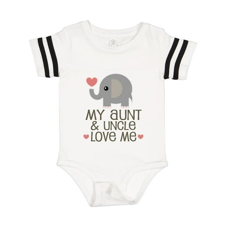 Inktastic Aunt and Uncle Love Me Nephew Gift Baby Boy or Baby Girl Bodysuit