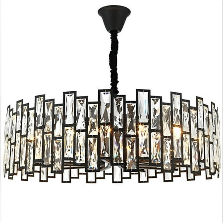 AFANQI Luxury Crystal Chandelier 6 Lights Pendant Light Round Ceiling Hanging Light Fixture for Living Room Dining Room Black Finish Metal 23
AFANQI Luxury Crystal Chandelier 6 Lights Pendant Light Round Ceiling Hanging Light Fixture for Living Room Dining Room Black Finish Metal 23