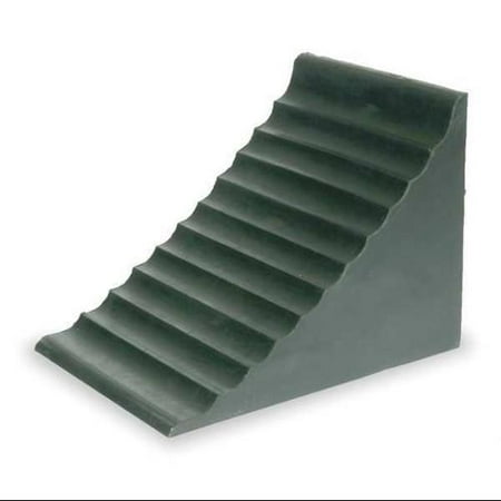 1GUL2 Wheel Chock, 7 1/4 In W x 9 3/8 InH, Black