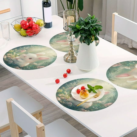 Round Grid Placemat One Sizex6 Round Placemat PVC Plate Mat,15.4 Inch Non-Slip and Heat Resistant Table Placemat Dining Room Placemat Cartoon Mushroom Rabbit
Round Grid Placemat One Sizex6 Round Placemat PVC Plate Mat,15.4 Inch Non-Slip and Heat Resistant Table Placemat Dining Room Placemat Cartoon Mushroom Rabbit