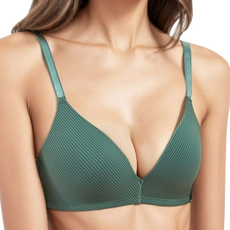 njshnmn Women s Wireless Ultra-Light T-Shirt Sports Bra Full Cup Bra Comfort Sports Bra Underwear Green 38
njshnmn Women s Wireless Ultra-Light T-Shirt Sports Bra Full Cup Bra Comfort Sports Bra Underwear Green 38