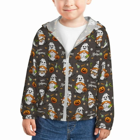 Sun Hoodie for Kids halloween ghost pumpkin Long Sleeve Swim Fishing Shirts Sun Protection Zip Up Jacket Clothing Athletic Hoodie
Sun Hoodie for Kids halloween ghost pumpkin Long Sleeve Swim Fishing Shirts Sun Protection Zip Up Jacket Clothing Athletic Hoodie