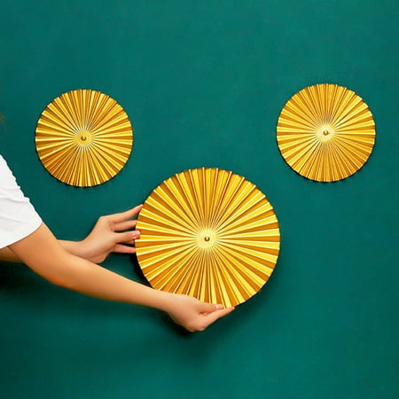 HeYii Pendant Fan-shaped Design Wall-mounted Ornament Wrought Iron Wall Hangings Decor for Living Room S 1
HeYii Pendant Fan-shaped Design Wall-mounted Ornament Wrought Iron Wall Hangings Decor for Living Room S 1