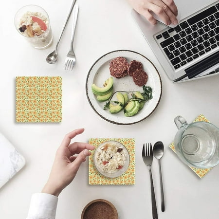 ZHANZZK Sunflower Set of 8 Coaster for Drinks Absorbent Ceramic Stone Coasters Cup Mat with Cork Base for Home Kitchen Room Coffee Table Bar Decor
ZHANZZK Sunflower Set of 8 Coaster for Drinks Absorbent Ceramic Stone Coasters Cup Mat with Cork Base for Home Kitchen Room Coffee Table Bar Decor