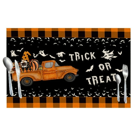 Halloween Placemats Set of 4 with Pumpkin Ghost Pattern for Dining Table Decoration Non-Slip & Heat Resistant PVC Table Mats for Kitchen Washable & Reusable (12.6 x 16.5 )
Halloween Placemats Set of 4 with Pumpkin Ghost Pattern for Dining Table Decoration Non-Slip & Heat Resistant PVC Table Mats for Kitchen Washable & Reusable (12.6 x 16.5 )