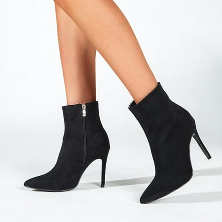Njoeus Boots For Women Over The Knee Boots Women Boots Pointed Shoes Zip Shoes Fashion High Heel Mid-Tube Stilettos Suede Upper Tall Boots For Women
Njoeus Boots For Women Over The Knee Boots Women Boots Pointed Shoes Zip Shoes Fashion High Heel Mid-Tube Stilettos Suede Upper Tall Boots For Women