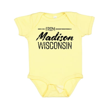 Inktastic From Madison Wisconsin in Black Distressed Text Gift Baby Boy or Baby Girl Bodysuit
Inktastic From Madison Wisconsin in Black Distressed Text Gift Baby Boy or Baby Girl Bodysuit