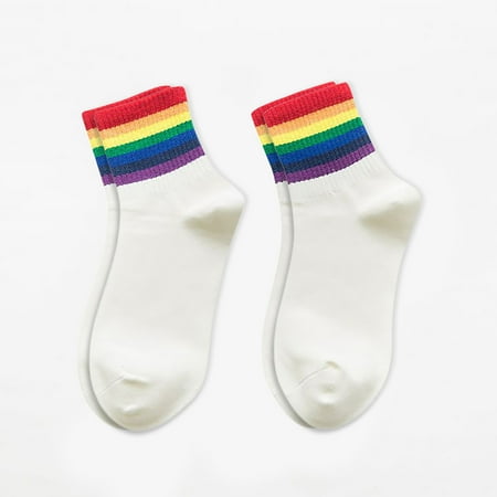 Womens Socks 1 Pairs Winter New Unisex Cotton Rainbow Striped Socks Xmas Fashion Warm Chrismas
Womens Socks 1 Pairs Winter New Unisex Cotton Rainbow Striped Socks Xmas Fashion Warm Chrismas