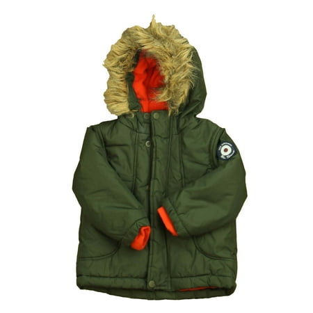 Pre-owned Ben Sherman Boys Green Winter Coat size: 24 Months