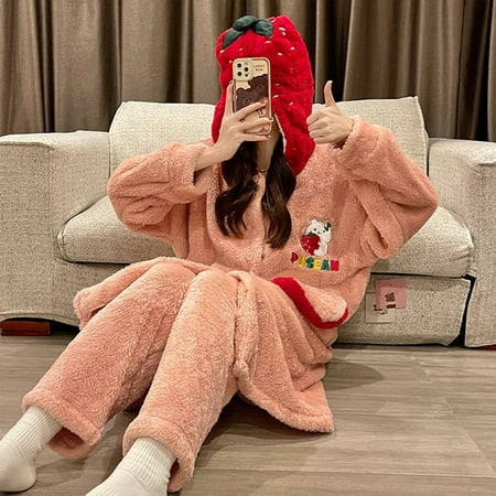 PIKADINGNIS FUNISHI Womens Pajamas Winter Pajamas Loose Version Hooded Plush пижама женская Night-robe Inspissate pijama mujer Plus Size
PIKADINGNIS FUNISHI Womens Pajamas Winter Pajamas Loose Version Hooded Plush пижама женская Night-robe Inspissate pijama mujer Plus Size